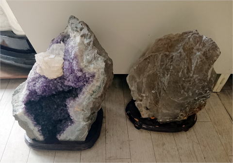 天然石のアプール｜琥珀・アメジストドーム・シトリンクラスター 